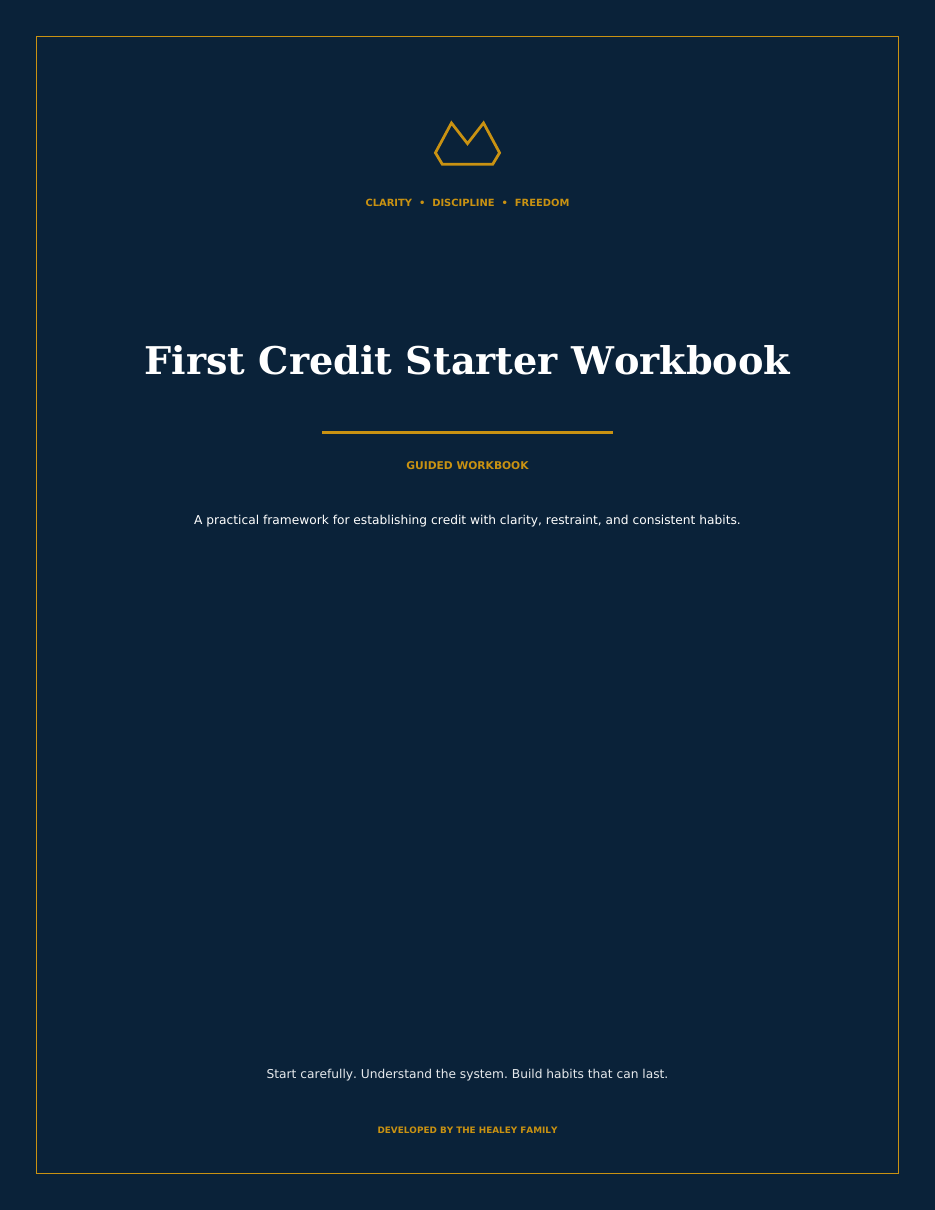 First Credit Starter Workbook cover